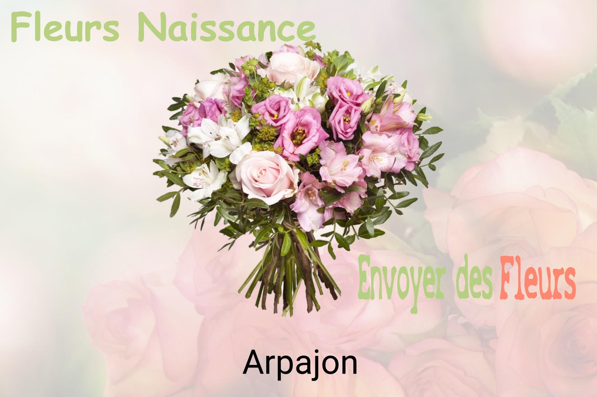 Bouquet de fleurs de naissance livré à Arpajon